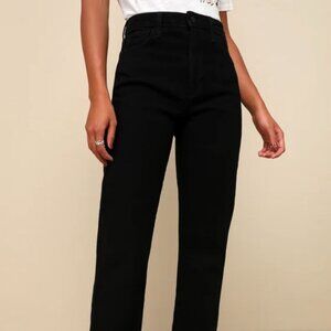 Just Black High-Rise Dad Jeans